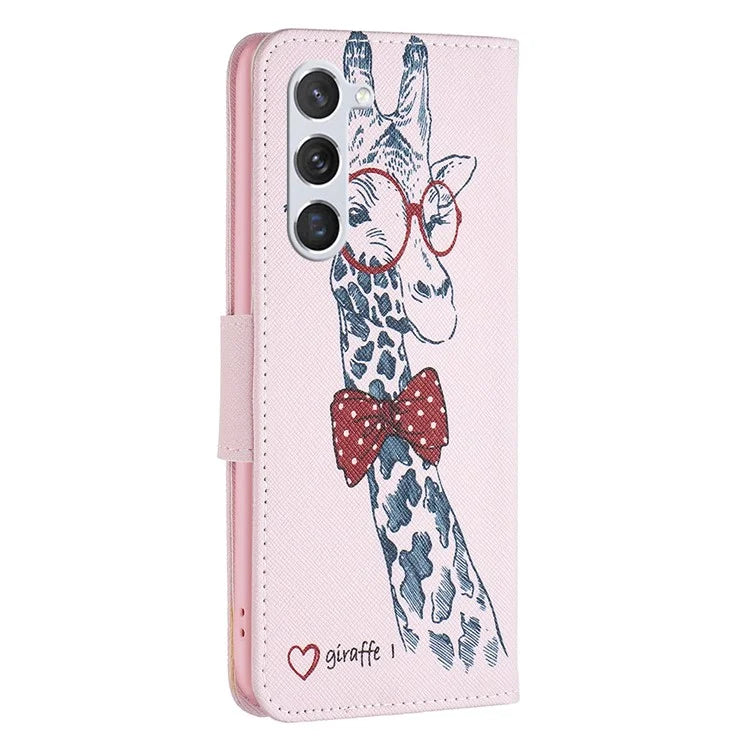 For Samsung Galaxy S24 Case PU Leather Pattern Wallet Phone Cover
