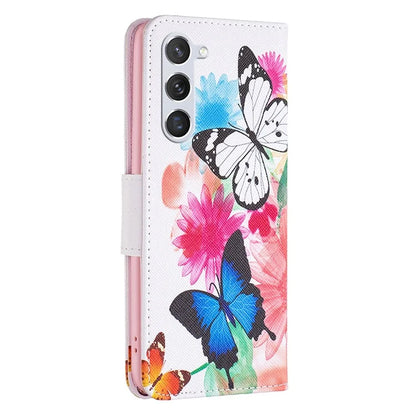 For Samsung Galaxy S24 Case PU Leather Pattern Wallet Phone Cover
