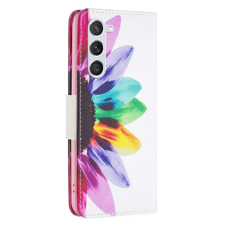 For Samsung Galaxy S24 Case PU Leather Pattern Wallet Phone Cover