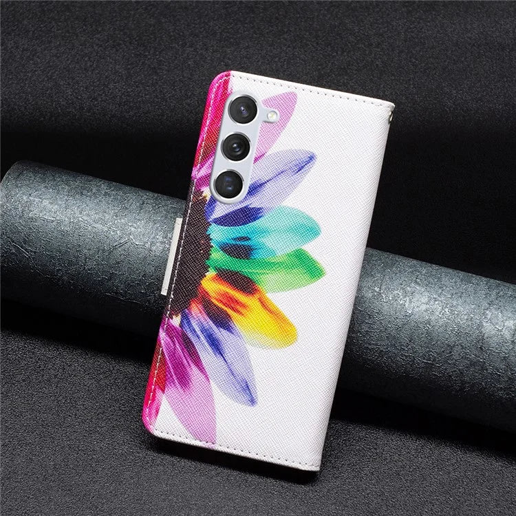 For Samsung Galaxy S24 Case PU Leather Pattern Wallet Phone Cover