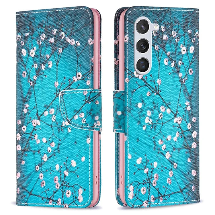 For Samsung Galaxy S24 Case PU Leather Pattern Wallet Phone Cover