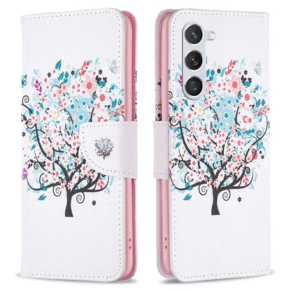 For Samsung Galaxy S24 Case PU Leather Pattern Wallet Phone Cover