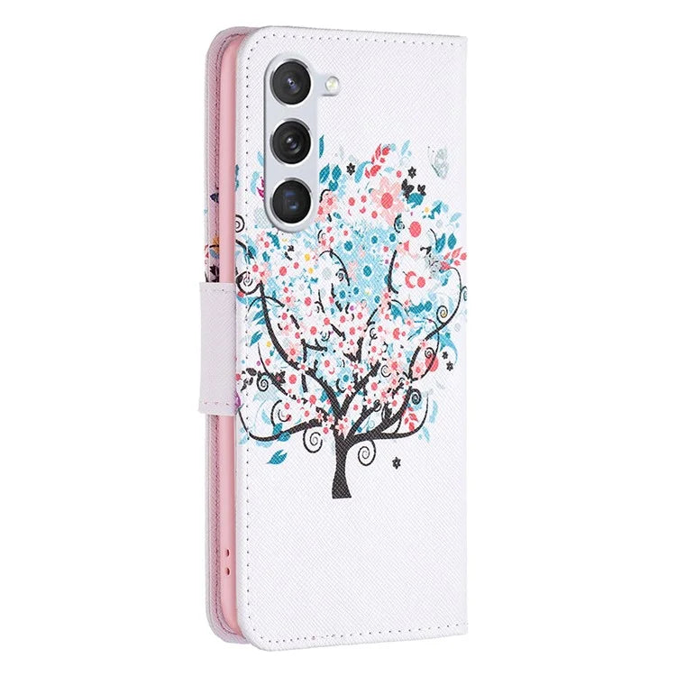 For Samsung Galaxy S24 Case PU Leather Pattern Wallet Phone Cover