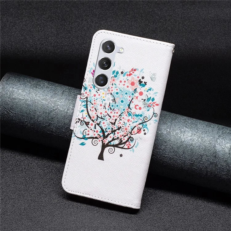 For Samsung Galaxy S24 Case PU Leather Pattern Wallet Phone Cover