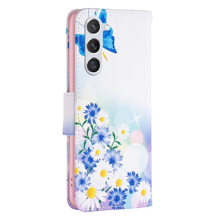 For Samsung Galaxy S24 Case PU Leather Pattern Wallet Phone Cover