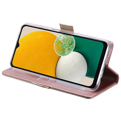 For Samsung Galaxy S24+ Case Lace Flower Pattern Leather Wallet Phone Cover