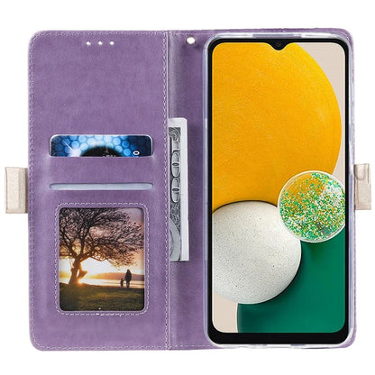 For Samsung Galaxy S24+ Case Lace Flower Pattern Leather Wallet Phone Cover