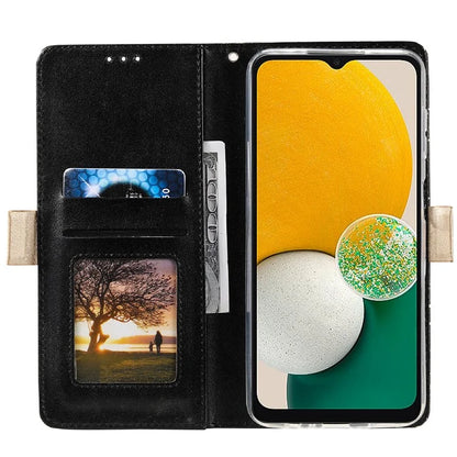 For Samsung Galaxy S24+ Case Lace Flower Pattern Leather Wallet Phone Cover