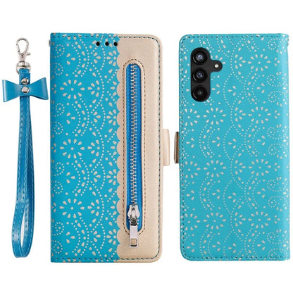 For Samsung Galaxy S24+ Case Lace Flower Pattern Leather Wallet Phone Cover