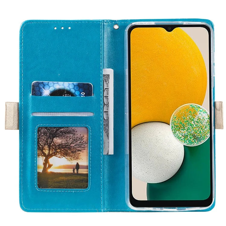 For Samsung Galaxy S24+ Case Lace Flower Pattern Leather Wallet Phone Cover