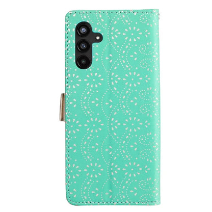 For Samsung Galaxy S24+ Case Lace Flower Pattern Leather Wallet Phone Cover