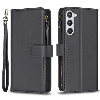 BF Style-19 For Samsung Galaxy S24 Case PU Leather Folding Stand Phone Cover
