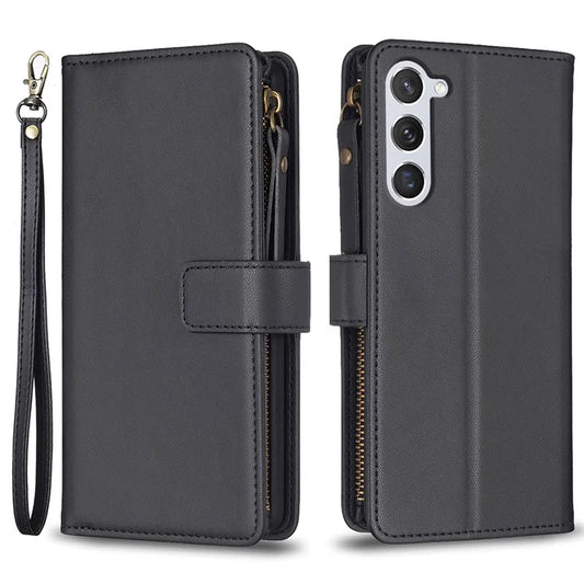 BF Style-19 For Samsung Galaxy S24 Case PU Leather Folding Stand Phone Cover