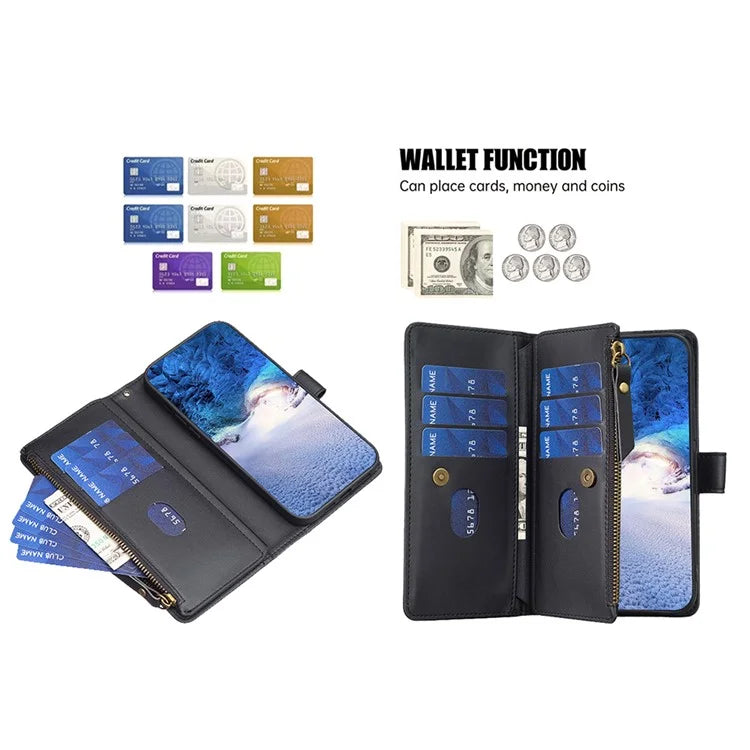 BF Style-19 For Samsung Galaxy S24 Case PU Leather Folding Stand Phone Cover