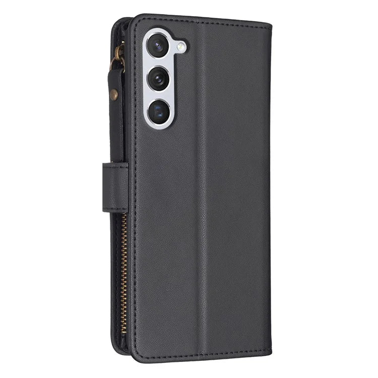 BF Style-19 For Samsung Galaxy S24 Case PU Leather Folding Stand Phone Cover