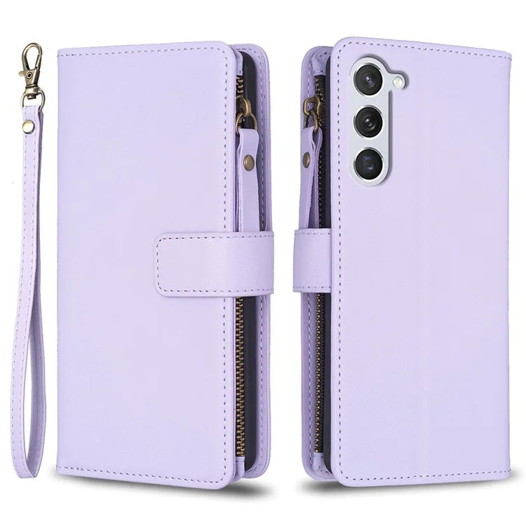 BF Style-19 For Samsung Galaxy S24 Case PU Leather Folding Stand Phone Cover