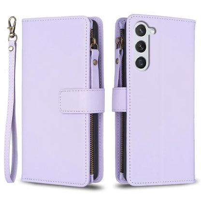 BF Style-19 For Samsung Galaxy S24 Case PU Leather Folding Stand Phone Cover