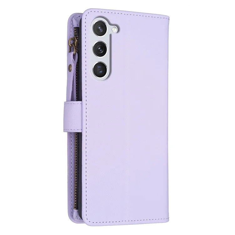 BF Style-19 For Samsung Galaxy S24 Case PU Leather Folding Stand Phone Cover