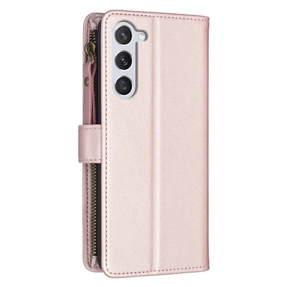 BF Style-19 For Samsung Galaxy S24 Case PU Leather Folding Stand Phone Cover