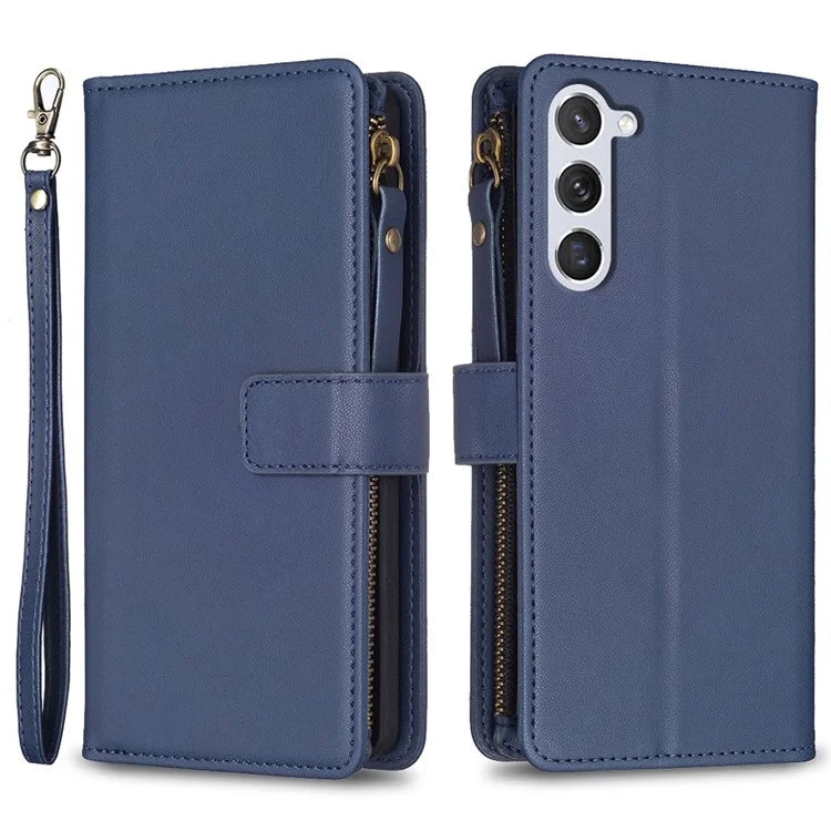 BF Style-19 For Samsung Galaxy S24 Case PU Leather Folding Stand Phone Cover
