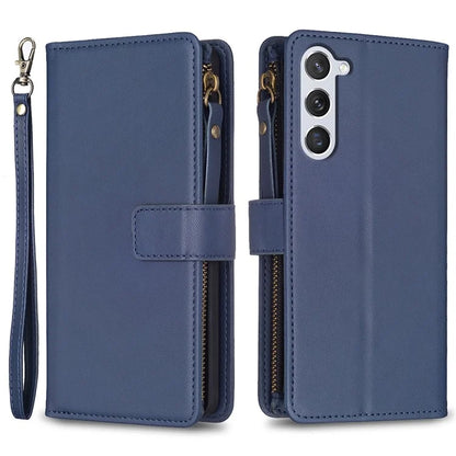 BF Style-19 For Samsung Galaxy S24 Case PU Leather Folding Stand Phone Cover
