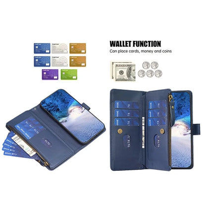 BF Style-19 For Samsung Galaxy S24 Case PU Leather Folding Stand Phone Cover