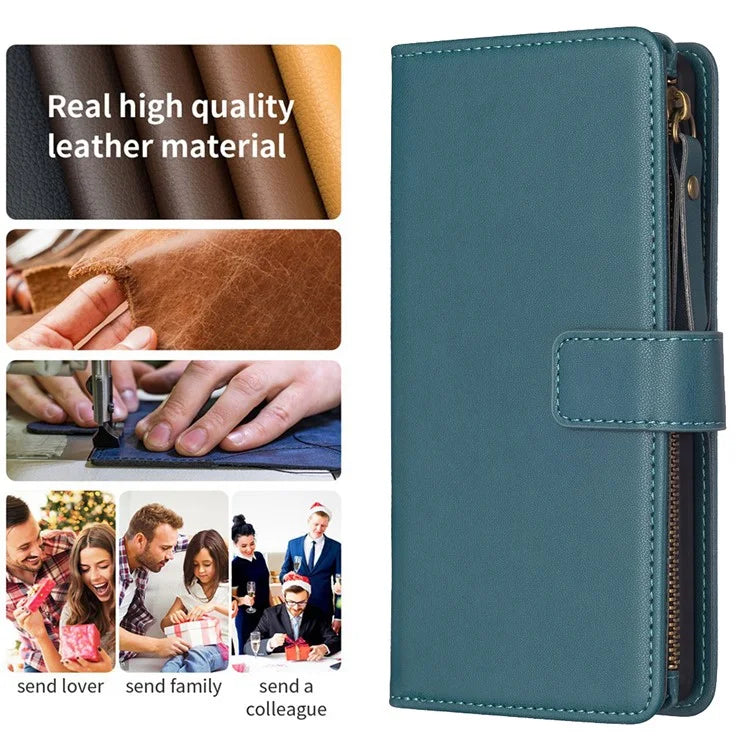 BF Style-19 For Samsung Galaxy S24 Case PU Leather Folding Stand Phone Cover