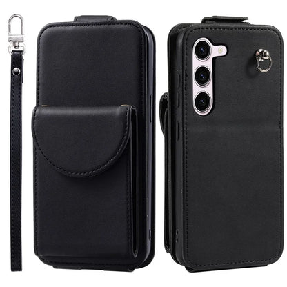 For Samsung Galaxy S23 Case Mobile Phone PU Leather+TPU Vertical Flip Cover