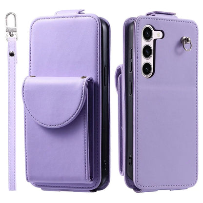 For Samsung Galaxy S23 Case Mobile Phone PU Leather+TPU Vertical Flip Cover
