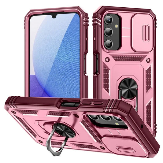 For Samsung Galaxy A25 5G (Global) (161.0 x 76.5 x 8.3mm) Case Sliding Camera Cover Anti-drop PC+TPU Phone Shell