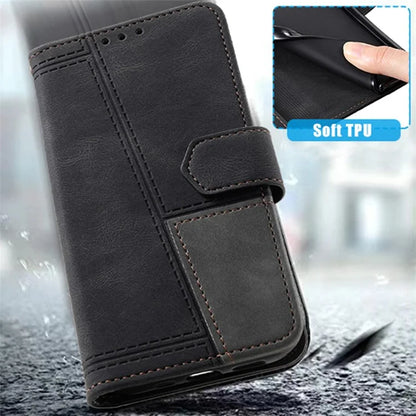 TTUDRCH Style 004 for Samsung Galaxy S24+ Case RFID Blocking Wallet Leather Cover