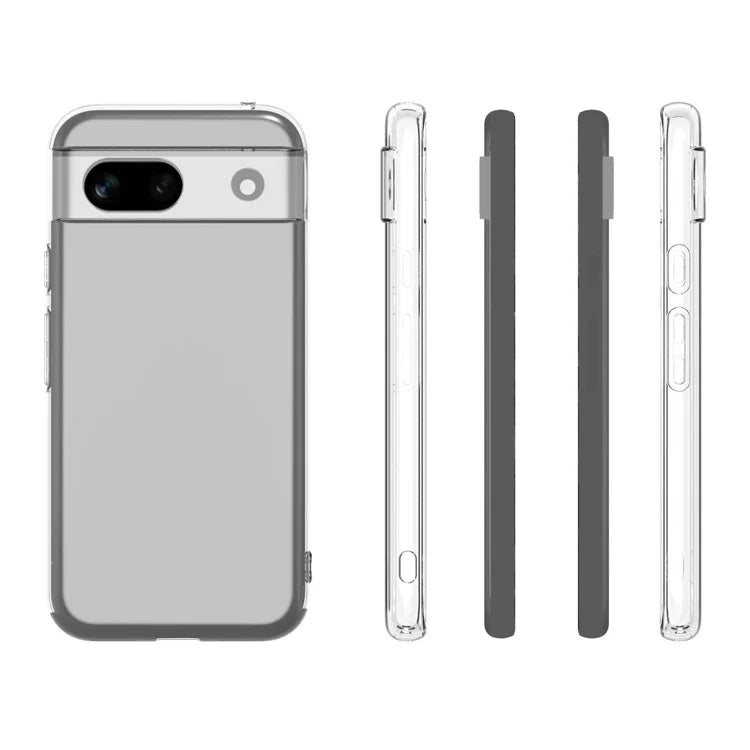 For Google Pixel 8a Case Precise Cutouts Slim-Fit TPU Clear Cell Phone Cover