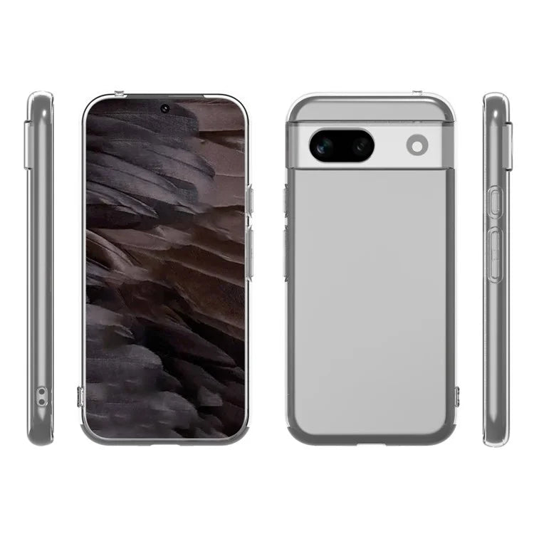 For Google Pixel 8a Case Precise Cutouts Slim-Fit TPU Clear Cell Phone Cover