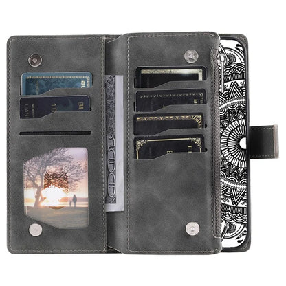 For Google Pixel 8 Case Magnetic PU Leather Wallet Phone Cover with Strap