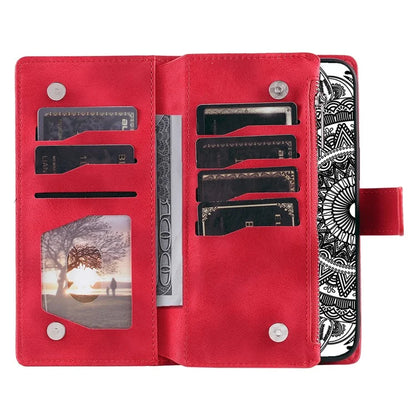 For Google Pixel 8 Case Magnetic PU Leather Wallet Phone Cover with Strap