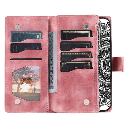 For Google Pixel 8 Case Magnetic PU Leather Wallet Phone Cover with Strap