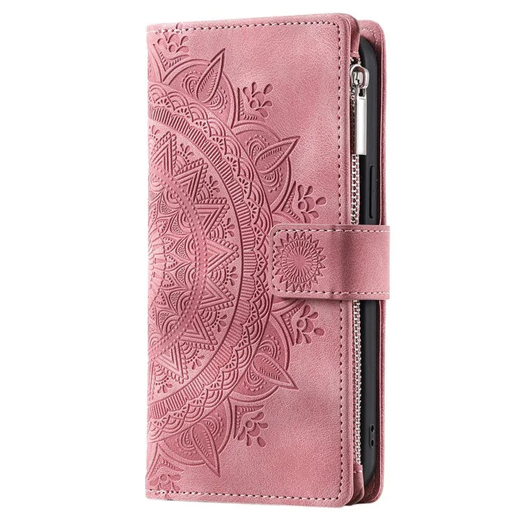 For Google Pixel 8 Case Magnetic PU Leather Wallet Phone Cover with Strap