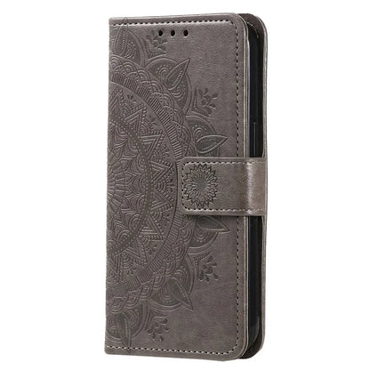 For Xiaomi 13T Pro / 13T / Redmi K60 Ultra Case Mandala Flower Imprinted Leather Cover with Strap