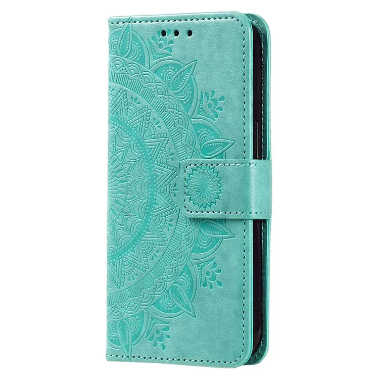 For Xiaomi 13T Pro / 13T / Redmi K60 Ultra Case Mandala Flower Imprinted Leather Cover with Strap