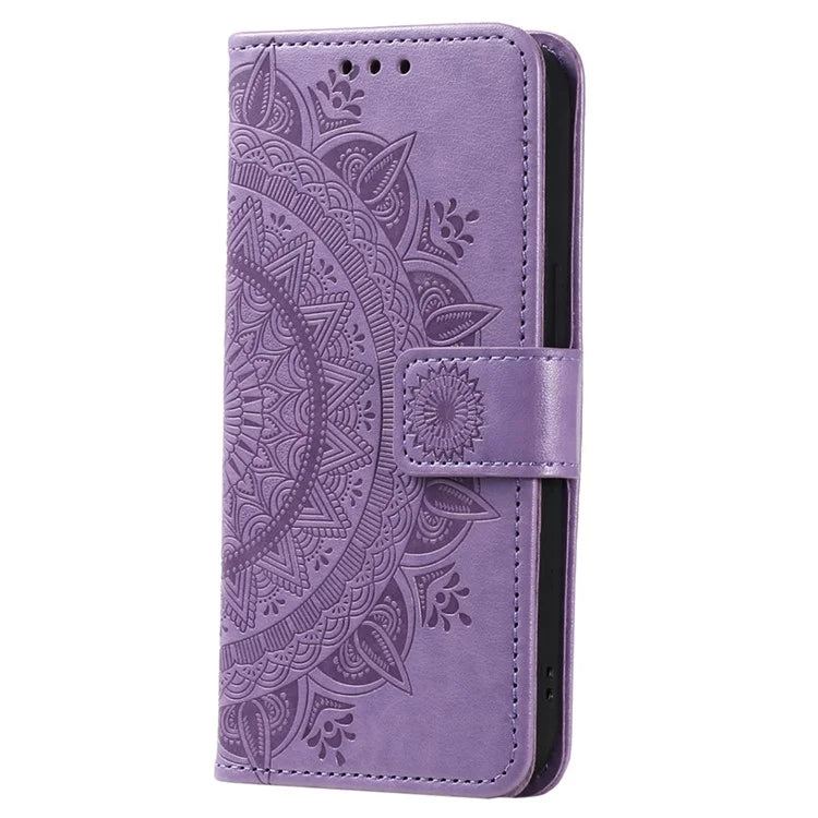 For Xiaomi 13T Pro / 13T / Redmi K60 Ultra Case Mandala Flower Imprinted Leather Cover with Strap