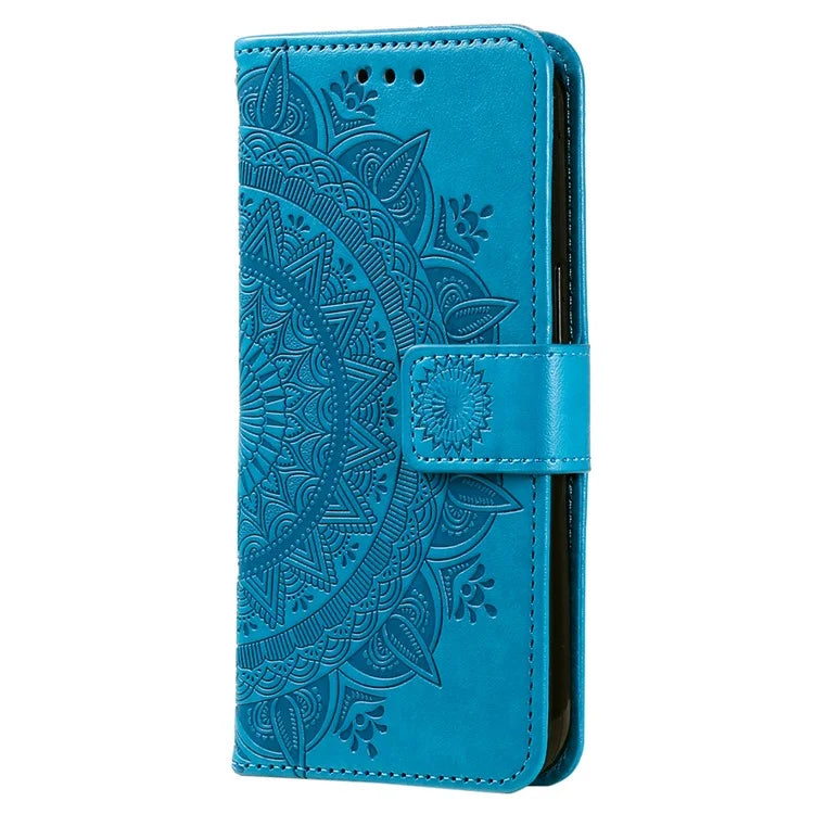 For Xiaomi 13T Pro / 13T / Redmi K60 Ultra Case Mandala Flower Imprinted Leather Cover with Strap