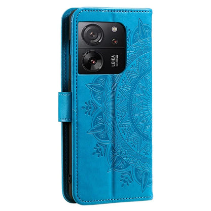 For Xiaomi 13T Pro / 13T / Redmi K60 Ultra Case Mandala Flower Imprinted Leather Cover with Strap