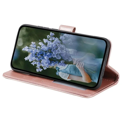 For Xiaomi 13T Pro / 13T / Redmi K60 Ultra Case Mandala Flower Imprinted Leather Cover with Strap Gold