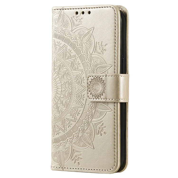 For Xiaomi 13T Pro / 13T / Redmi K60 Ultra Case Mandala Flower Imprinted Leather Cover with Strap