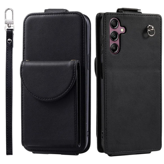 For Samsung Galaxy A34 5G Case Anti-drop Vertical Flip PU Leather+TPU Phone Cover