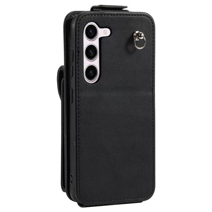 For Samsung Galaxy S23+ Case Vertical Flip Shell PU Leather+TPU Phone Cover