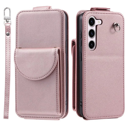 For Samsung Galaxy S23+ Case Vertical Flip Shell PU Leather+TPU Phone Cover