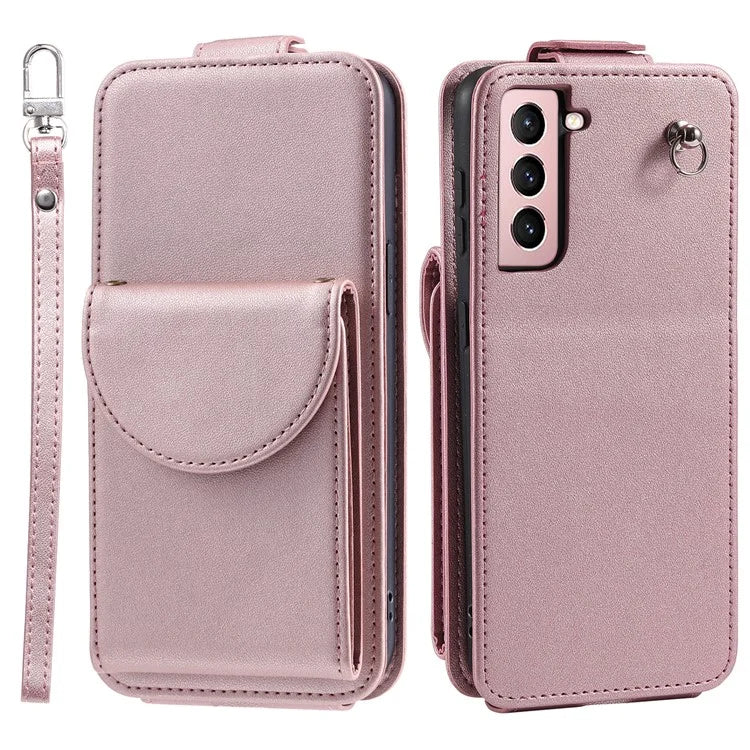 For Samsung Galaxy S21 FE 5G Case Phone PU Leather+TPU Vertical Flip Stand Cover