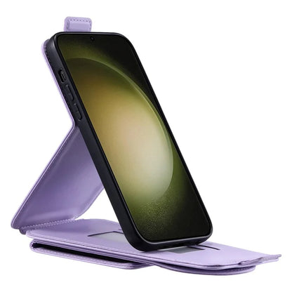 For Samsung Galaxy S23 Ultra Case Leather+TPU Stand Cover Vertical Flip Phone Shell
