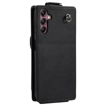 For Samsung Galaxy A14 4G / 5G Case Fully Wrapped Leather+TPU Vertical Flip Stand Cover